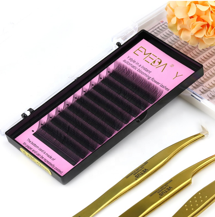 EMEDA Fluffy YY Lashes Extensions Wholesale with Private Label-YZZ